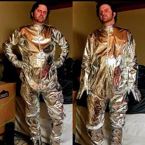 Silver Metallic jumpsuit